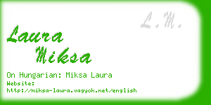 laura miksa business card